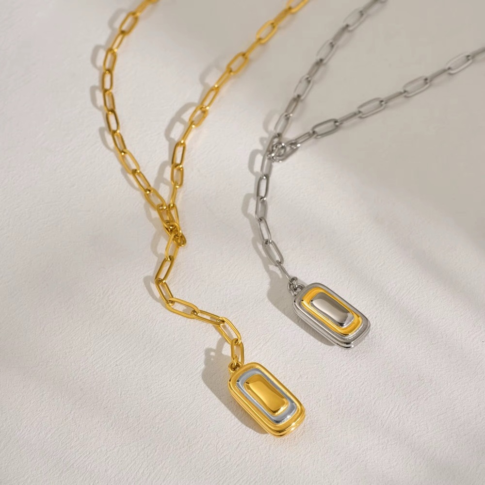 18 k gold plated stainless steel necklace - Picture 4 of 6